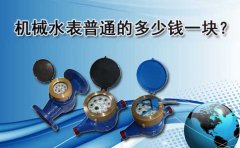 机械水表普通的多少钱一块？