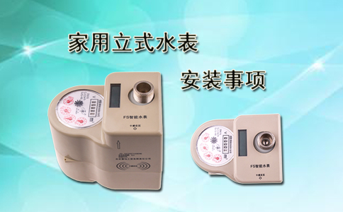 家用立式水表的安装事项
