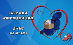 DN20光电直读家用水表线路铺设要求