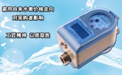 家用自来水表价格走向对采购者影响